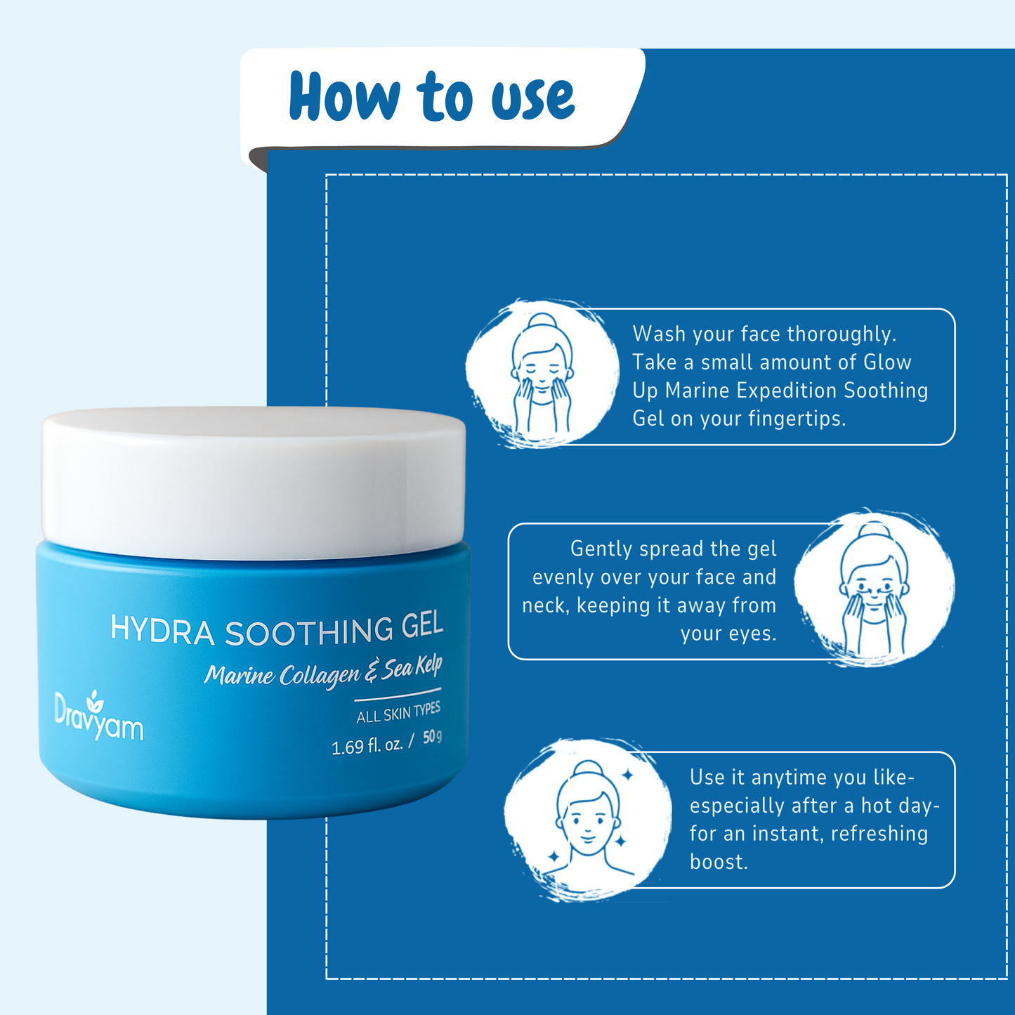HYDRA SOOTHING GEL WITH MARINE COLLAGEN AND SEA KALE