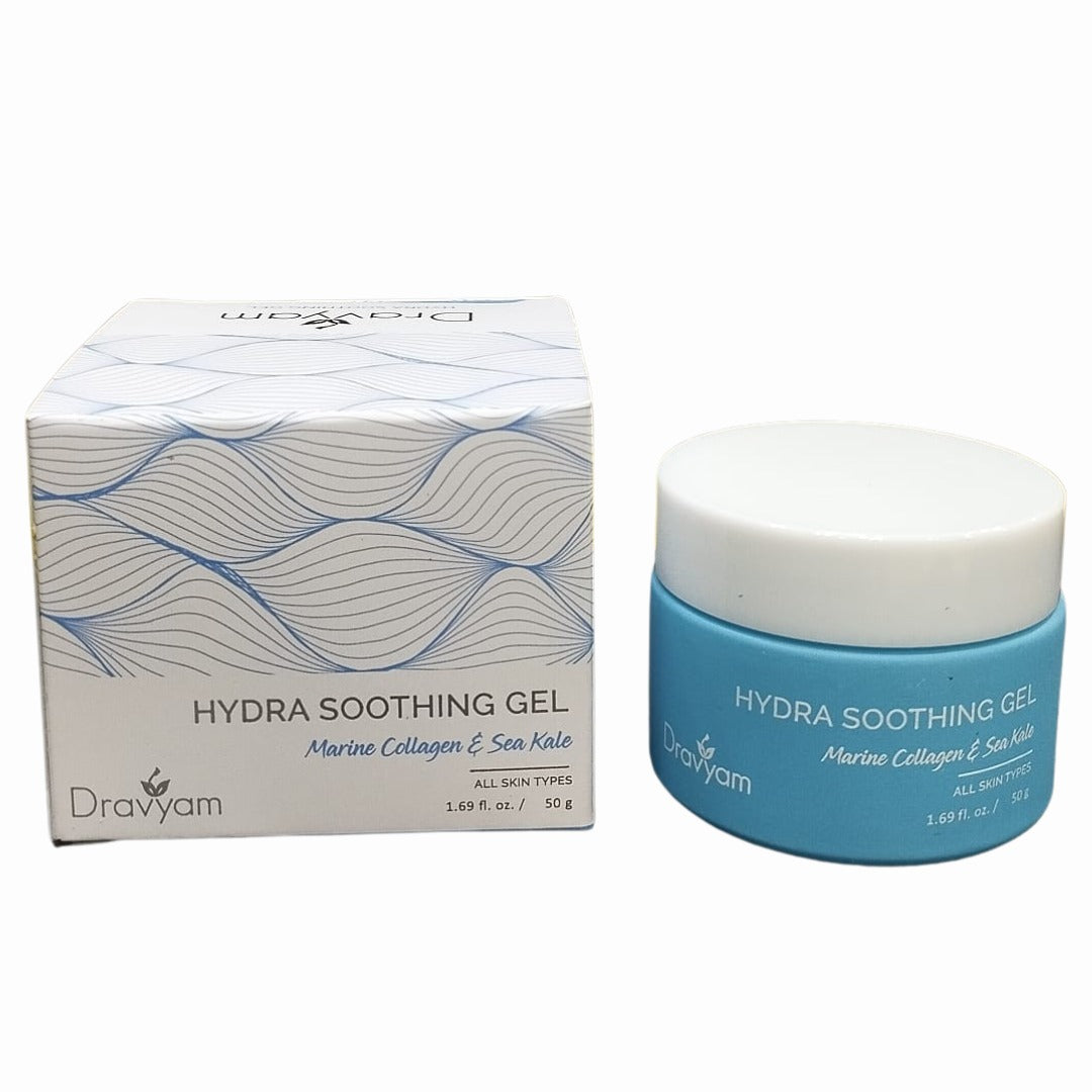DRAVYAM Hydra Soothing Gel with Marine Collagen and Sea Kale