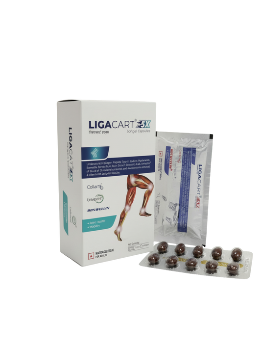 LIGACART-5X  UNIVESTIN Collagen PEPTIDE SOFTGEL CAPSULES:3X1X10