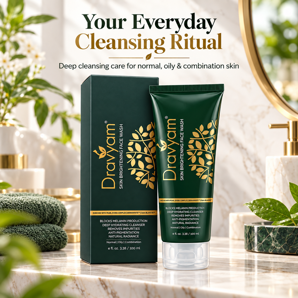 Dravyam Skin Brightening Face Wash | 100ml