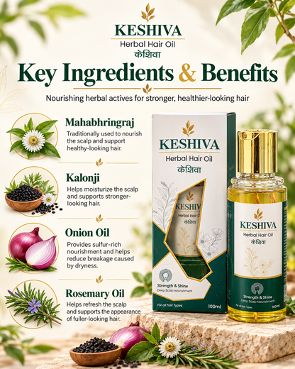 Keshiva Herbal Hair Oil – 100 ml