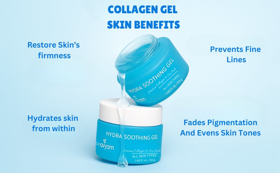 Dravyam Hydra Soothing Gel Marine Collagen + Sea Kale | 50g