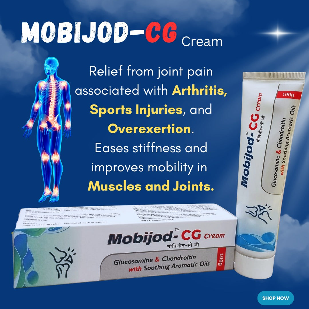 MOBIJOD-CG Cream — Cooling Massage Cream for Joints & Muscles | 100 g